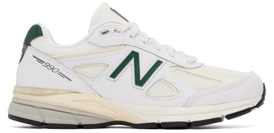 NEW BALANCE Tenis 990v4 'blanco/verde'