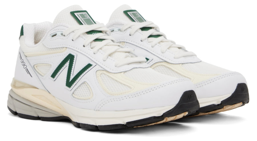 NEW BALANCE Tenis 990v4 'blanco/verde'